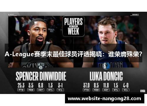 A-League赛季末最佳球员评选揭晓：谁荣膺殊荣？