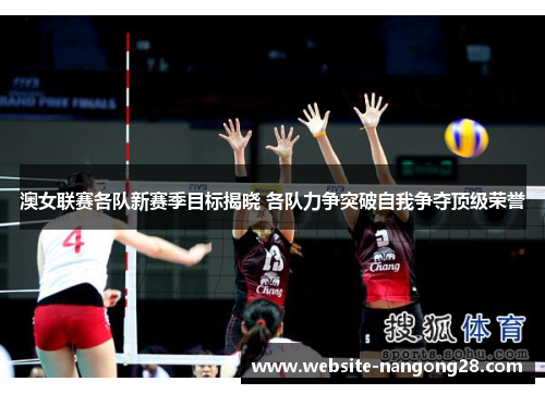 澳女联赛各队新赛季目标揭晓 各队力争突破自我争夺顶级荣誉
