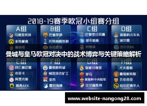 曼城与皇马欧冠对决中的战术博弈与关键策略解析