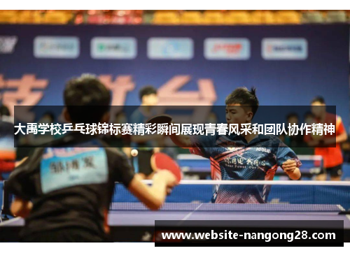 大禹学校乒乓球锦标赛精彩瞬间展现青春风采和团队协作精神 大禹学校乒乓球锦标赛精彩瞬间展现青春风采和团队协作精神
